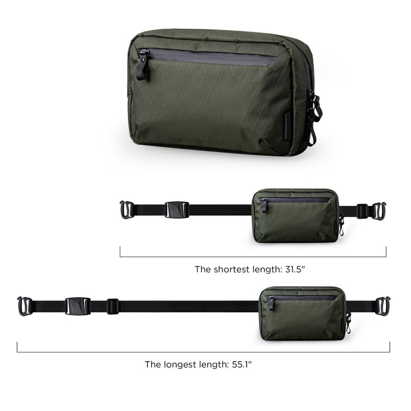 ALPAKA Elements Tech Case - Travel Organizer Pouch for Electronics  Cables  EDC with Weatherproof Fabrics  YKK Zippers (Dark Green VX21) - Image 3